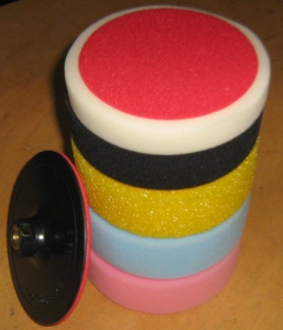 150mm 6 tlg. Polierschwamm Set Poliermaschine Polierset Polierpad K6001-Set